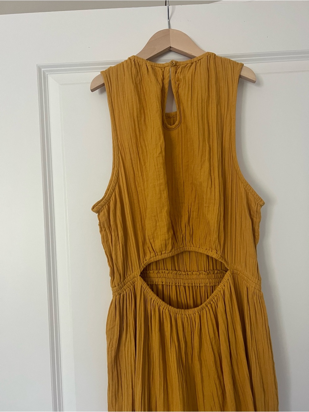 PACT Sleeveless Maxi Dress in Mustard - Picture 7 of 7